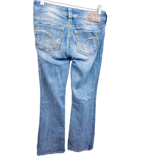 Vtg Silver Suki Denim Jeans Women 27/32 Light Wash Boot Cut Low Rise Y2K… - Picture 7 of 14